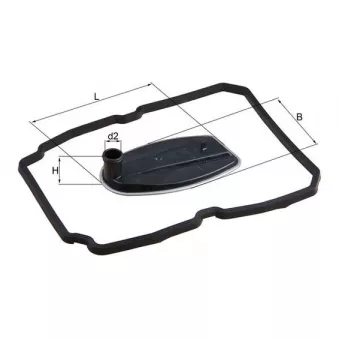 Filtre hydraulique, boîte automatique MAHLE HX 81D