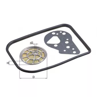 Filtre hydraulique, boîte automatique MAHLE HX 82D