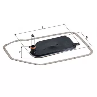 Filtre hydraulique, boîte automatique MAHLE HX 84D