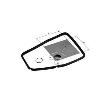 Filtre hydraulique, boîte automatique MAHLE HX 87D