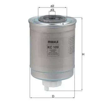 Filtre à carburant MAHLE KC 109