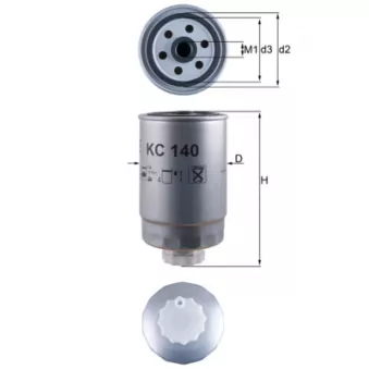 Filtre à carburant MAHLE KC 140