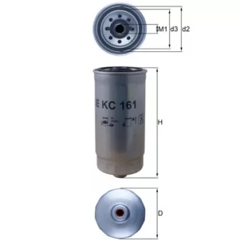 Filtre à carburant MAHLE