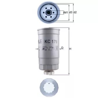 Filtre à carburant MAHLE KC 179