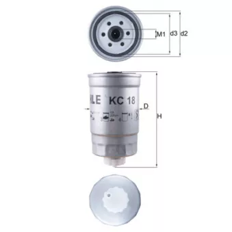 Filtre à carburant MAHLE KC 18