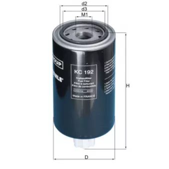 Filtre à carburant MAHLE KC 192