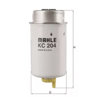 Filtre à carburant MAHLE KC 204