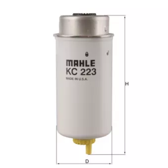 Filtre à carburant MAHLE KC 223