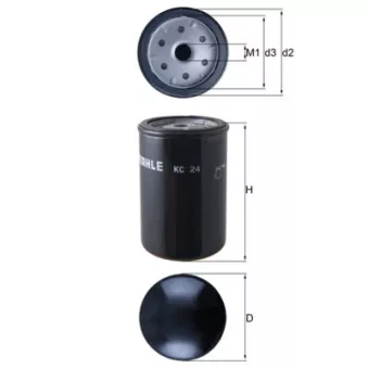 Filtre à carburant MAHLE KC 24