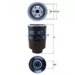 Filtre à carburant MAHLE KC 67 - Visuel 1