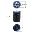 Filtre à carburant MAHLE KC 703D - Visuel 1