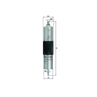 Filtre à carburant MAHLE KL 104/1