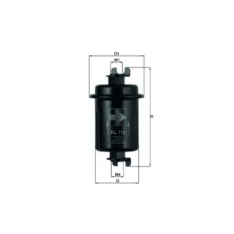 Filtre à carburant MAHLE KL 110