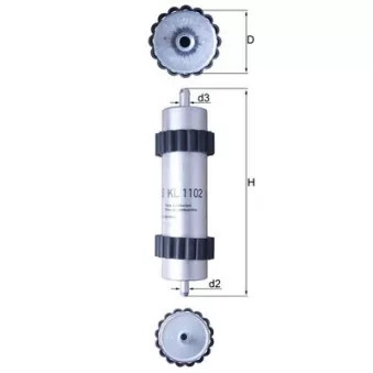 Filtre à carburant MAHLE KL 1102