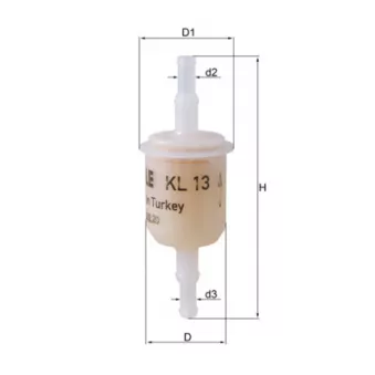 Filtre à carburant MAHLE KL 13