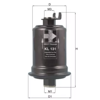 Filtre à carburant MAHLE KL 131