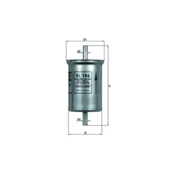 Filtre à carburant MAHLE KL 146