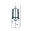 Filtre à carburant MAHLE KL 156/1 - Visuel 1