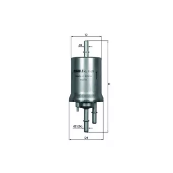 Filtre à carburant MAHLE KL 156/3