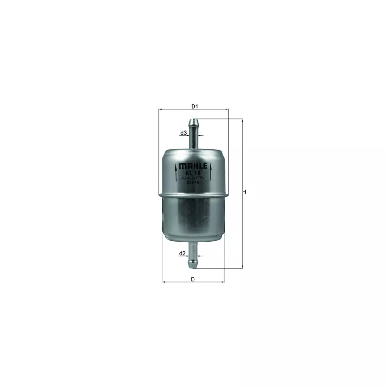 Filtre à carburant MAHLE KL 18