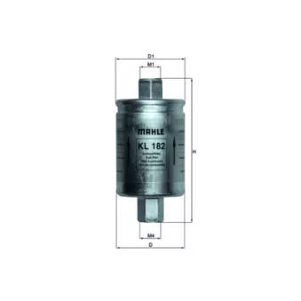 Filtre à carburant MAHLE KL 182