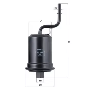 Filtre à carburant MAHLE KL 245