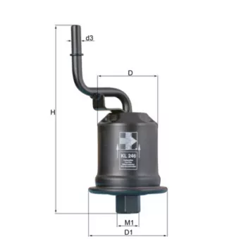 Filtre à carburant MAHLE KL 246