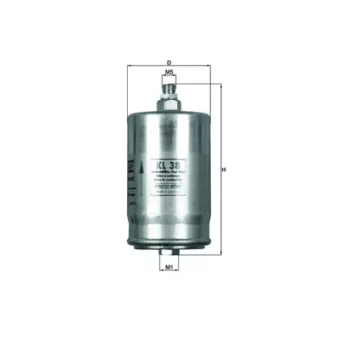 Filtre à carburant MAHLE KL 38