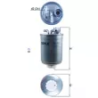 Filtre à carburant MAHLE KL 410D - Visuel 1