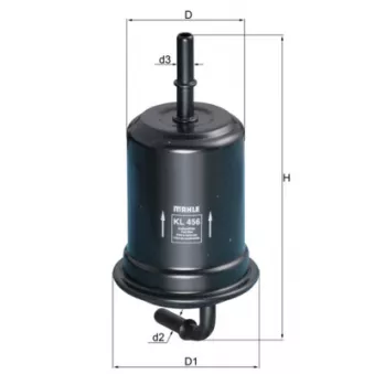 Filtre à carburant MAHLE KL 456