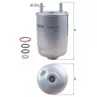 Filtre à carburant MAHLE KL 485/19D - Visuel 1