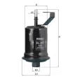 Filtre à carburant MAHLE KL 507 - Visuel 1