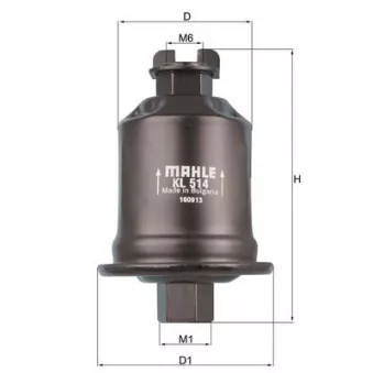 Filtre à carburant MAHLE KL 514