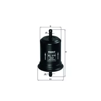 Filtre à carburant MAHLE KL 518