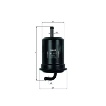 Filtre à carburant MAHLE KL 523