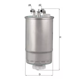 Filtre à carburant MAHLE KL 568