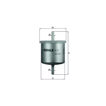 Filtre à carburant MAHLE KL 61