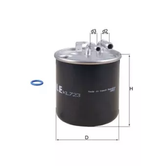 Filtre à carburant MAHLE KL 723D