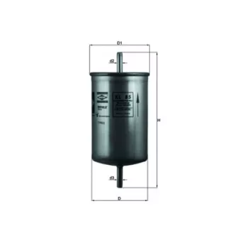Filtre à carburant MAHLE KL 85