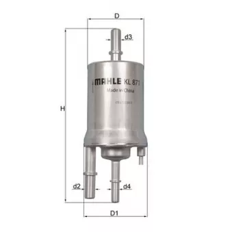 Filtre à carburant MAHLE
