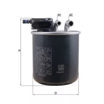 Filtre à carburant MAHLE KL 942