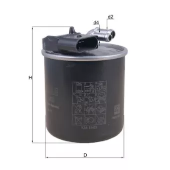 Filtre à carburant MAHLE KL 950