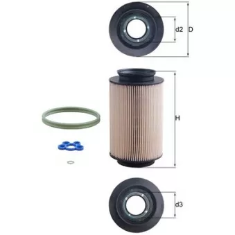 Filtre à carburant MAHLE KX 178D