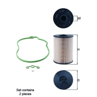 Filtre à carburant MAHLE KX 200D/S
