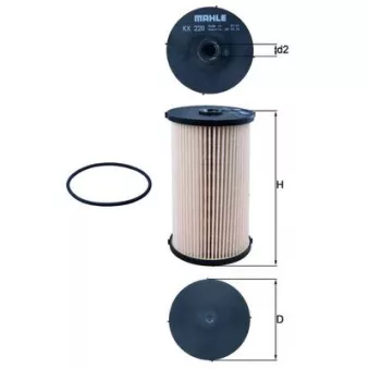 Filtre à carburant MAHLE KX 220D
