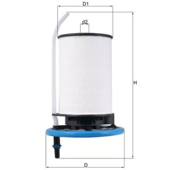 Filtre à carburant MAHLE KX 398