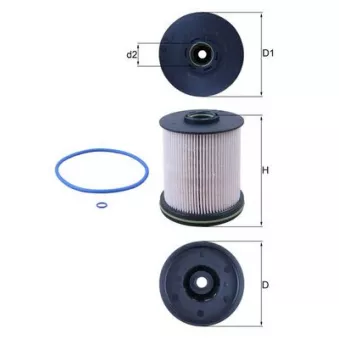 Filtre à carburant MAHLE KX 491/1D