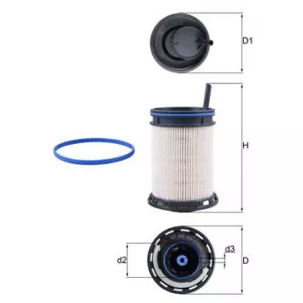 Filtre à carburant MAHLE KX 494D