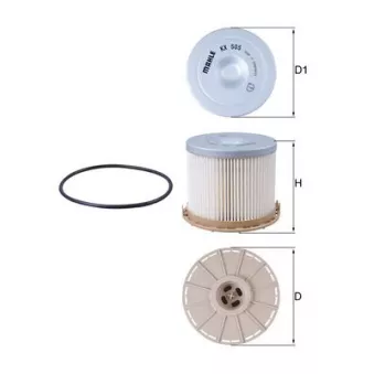 Filtre à carburant MAHLE