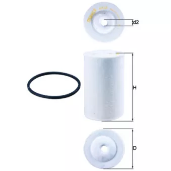 Filtre à carburant MAHLE KX 68D